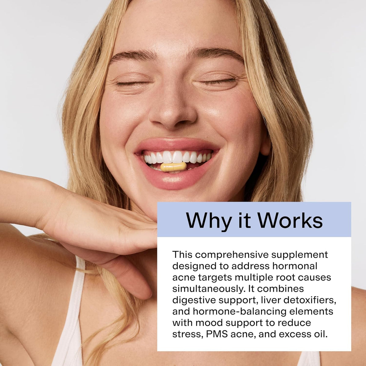 CLEARSTEM - Hormonal Acne Supplement (5-HTP) - Natural DIM Supplement - Skin Care Vitamins - Hormone Balance, Antioxidants - Gluten Free, Cruelty Free - 30 Servings, 90 Capsules
