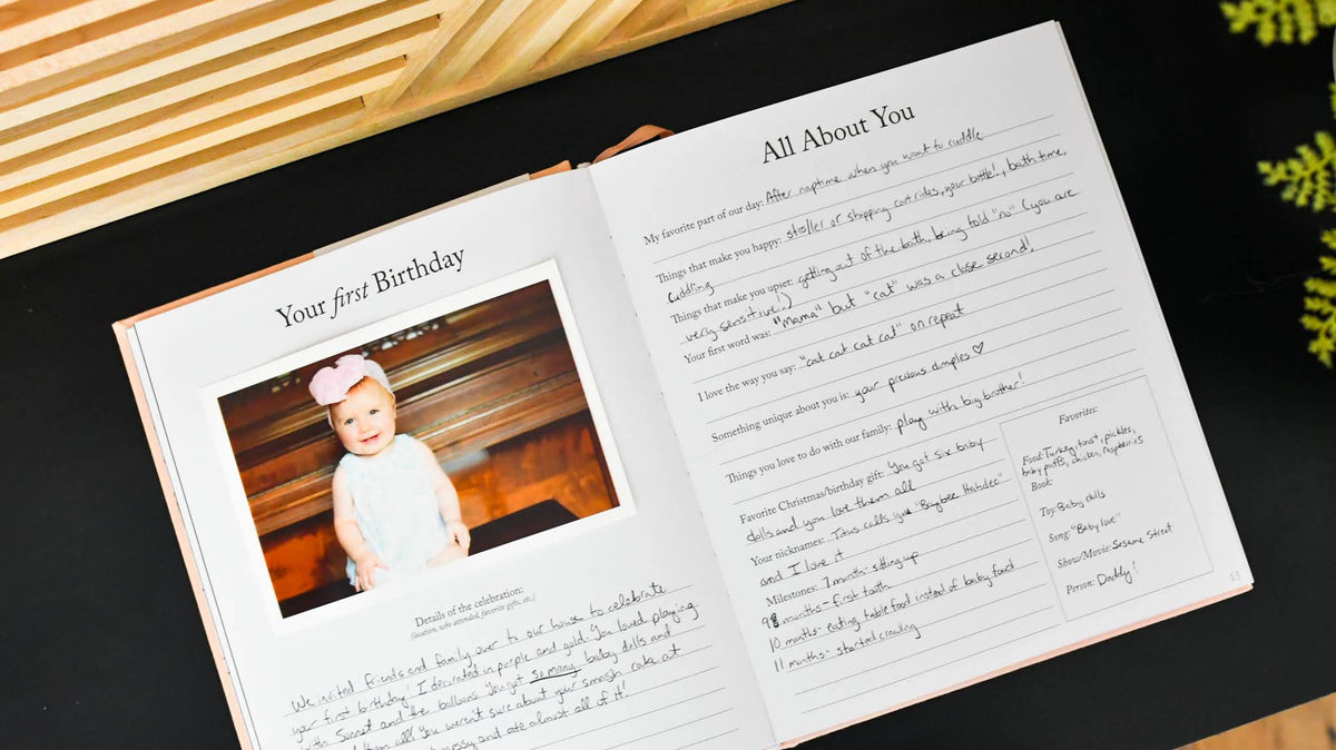 Dear Daughter Pink Hardcover Memory Book – Childhood Keepsake & Guided Prayer Journal