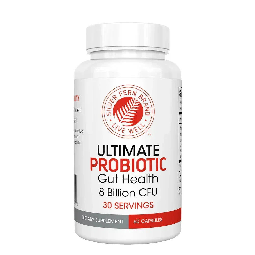 Ultimate Probiotic 8 Billion CFU – Spore-Forming, Shelf-Stable, Vegan Gut Health Supplement – 60 Capsules