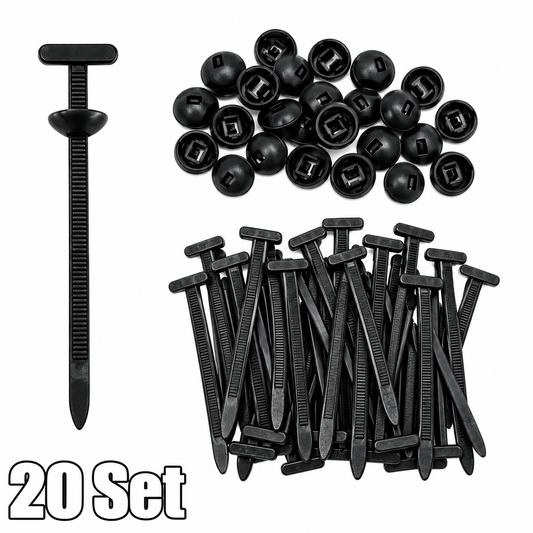 Heavy Duty 20pcs Nylon Universal Cable Tie Buckle  Self-Locking Free Ship