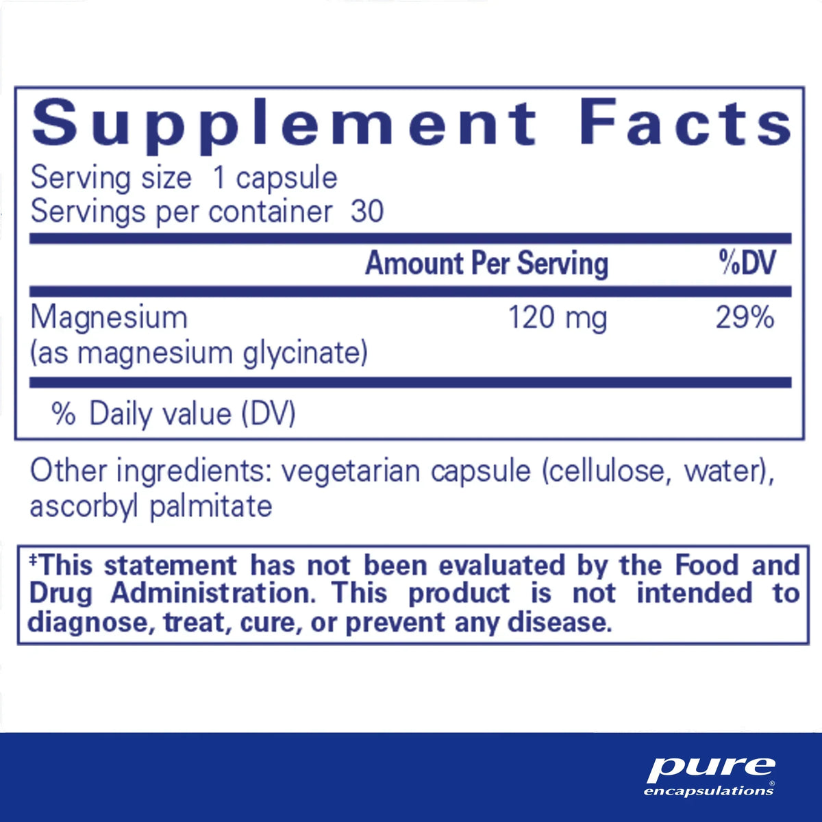 Pure Encapsulations Magnesium (Glycinate) - Supplement to Support Stress Relief, Sleep, Heart Health, Nerves, Muscles, and Metabolism* - with Magnesium Glycinate - 90 Capsules