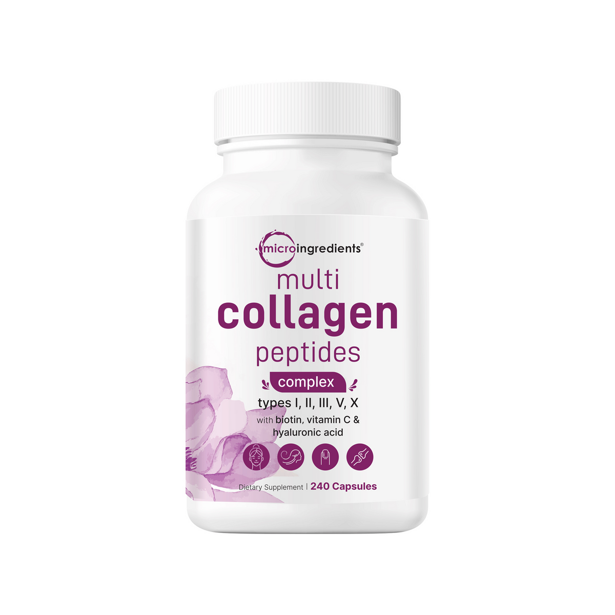 Micro Ingredients Multi Collagen Complex, 240 Capsules
