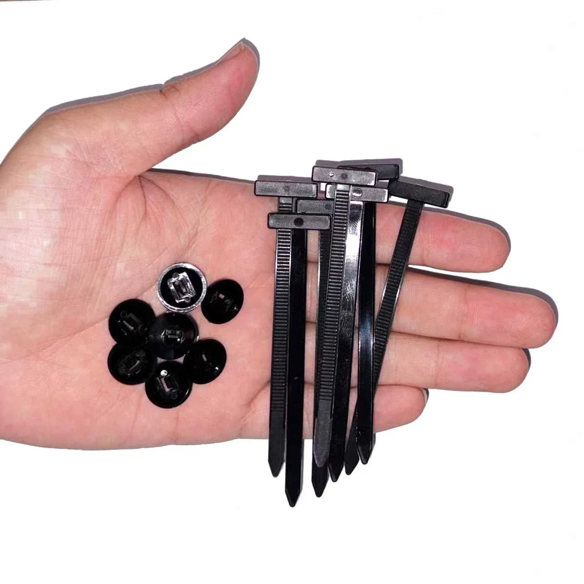 Heavy Duty 50pcs Nylon Universal Cable Tie Buckle  Self-Locking Free Ship