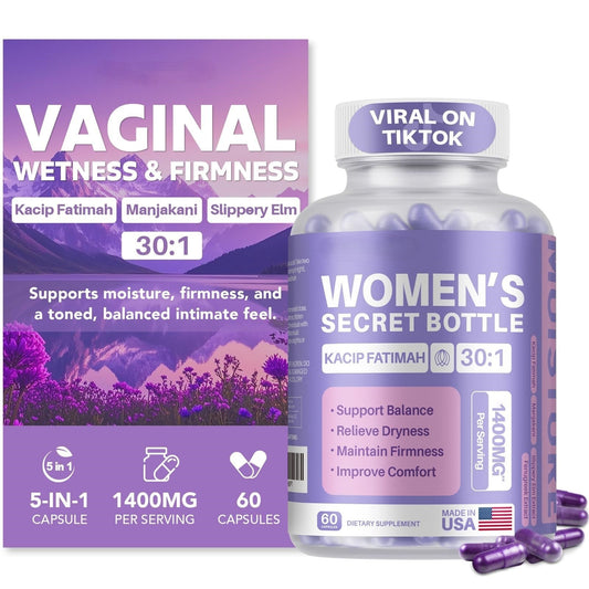 60 Capsules Vaginal Moisturizer Kacip Fatimah 1,000mg&Manjakni 200mg for Female